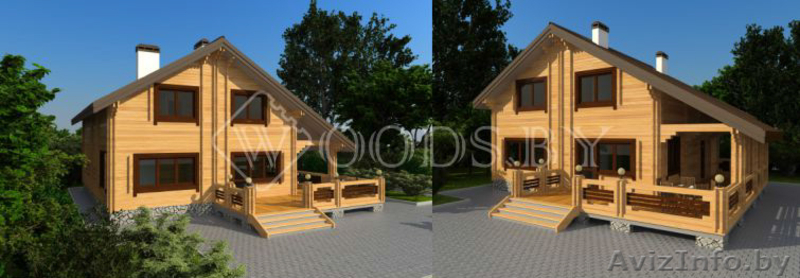 Строительство деревянных домов, коттеджей и бань из бруса - Изображение #1, Объявление #930652