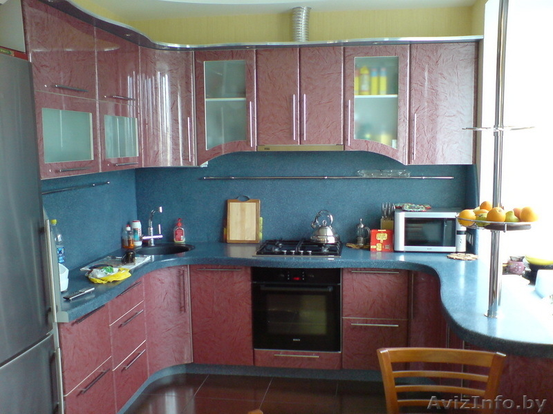 Кухни, Пастиковые фасады, Гнутые под заказ  - Изображение #9, Объявление #960593