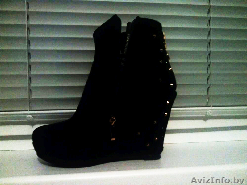 БОТИЛЬОНЫ ЧЁРНЫЕ ЗАМШЕВЫЕ - Изображение #3, Объявление #976841