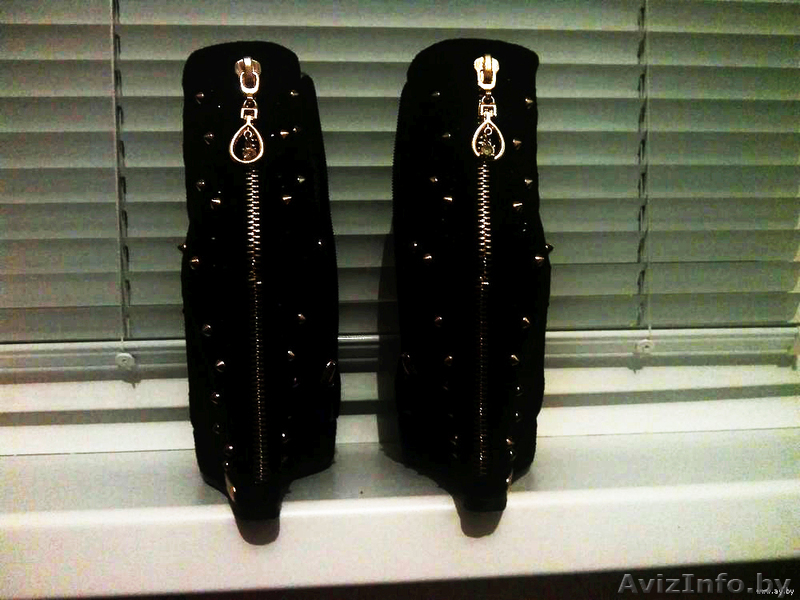 БОТИЛЬОНЫ ЧЁРНЫЕ ЗАМШЕВЫЕ - Изображение #4, Объявление #976841