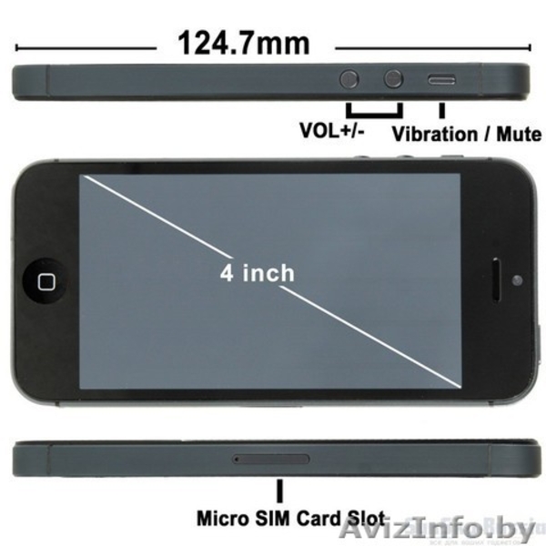 IPhone 5 MTK 6515 Black, White, Android, (Лучшая копия!) купить в Минске. - Изображение #4, Объявление #978622