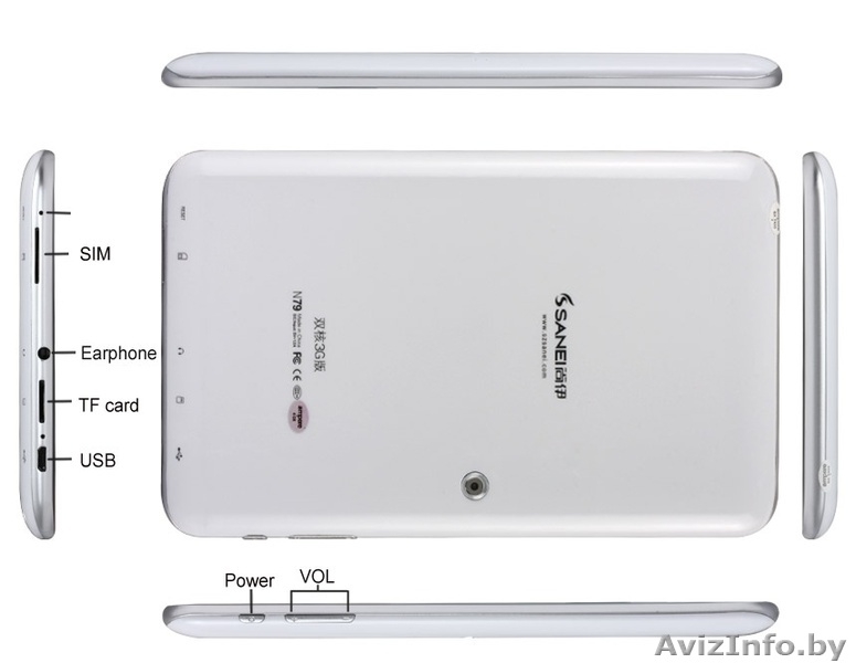 Универсальный планшет Saney 3G GPS DualCore IPS стекло! - Изображение #4, Объявление #990267