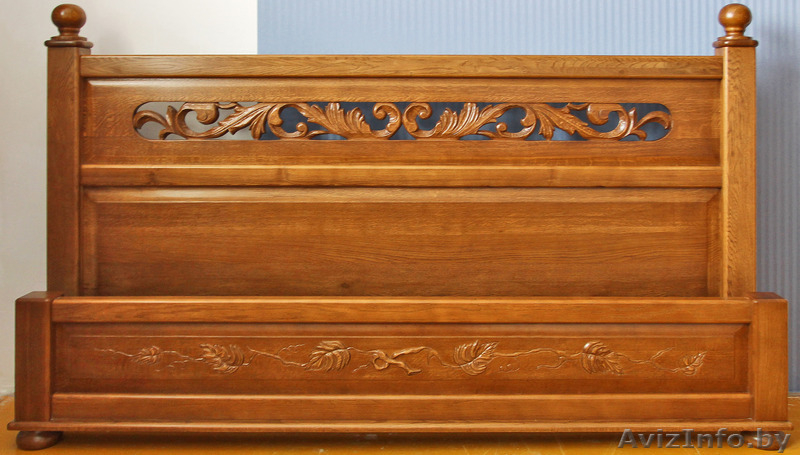 Продаю кровать массив дуба 100%, резьба ручной работы. - Изображение #5, Объявление #997887