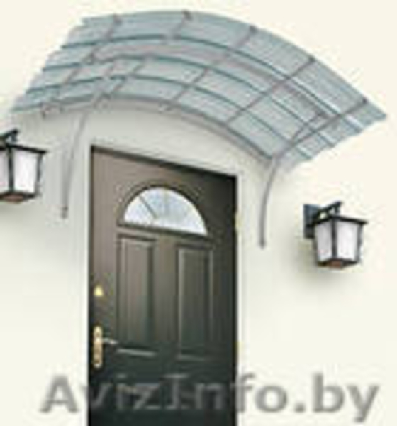 Установка козырьков на балкон, над дверями на разных высотах. - Изображение #6, Объявление #997552