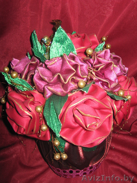 шикарные букеты из ткани своими руками - Изображение #3, Объявление #1029013