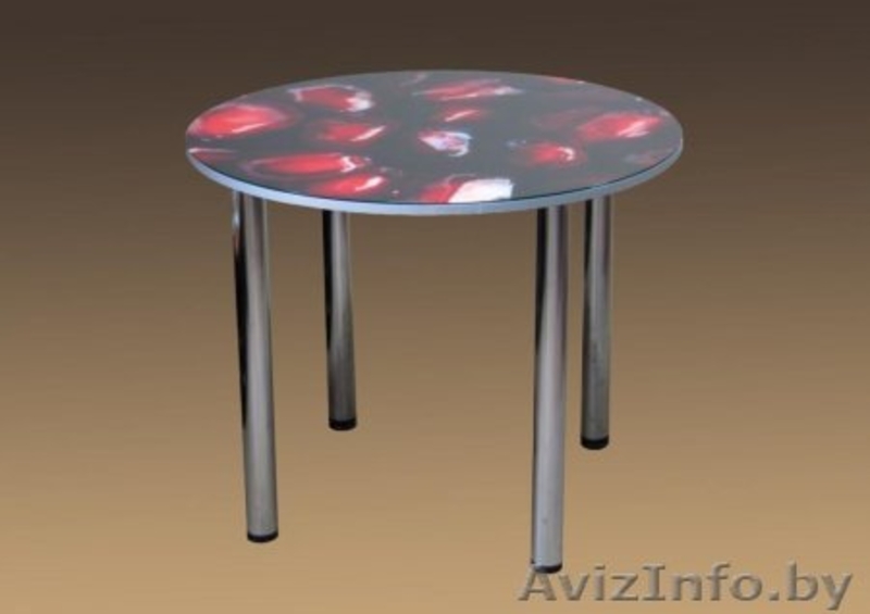Стол стеклянный обеденный с фотопечатью. Доставка по РБ - Изображение #3, Объявление #1051702