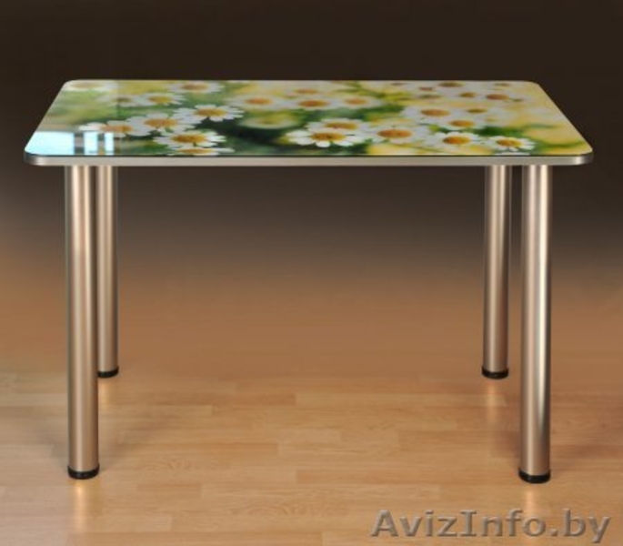 Стол стеклянный обеденный с фотопечатью. Доставка по РБ - Изображение #5, Объявление #1051702