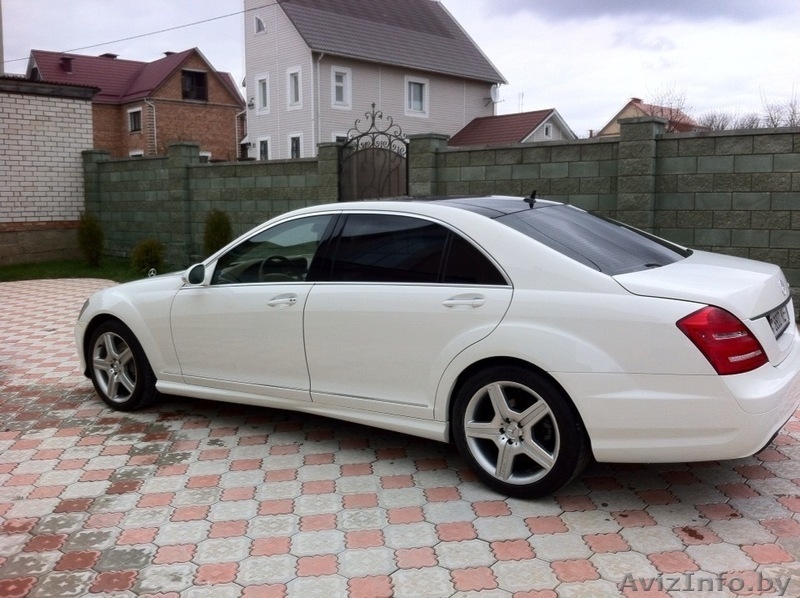 белый Мерседес S class W221 рестайлинг на прокат и в аренду - Изображение #3, Объявление #1075009