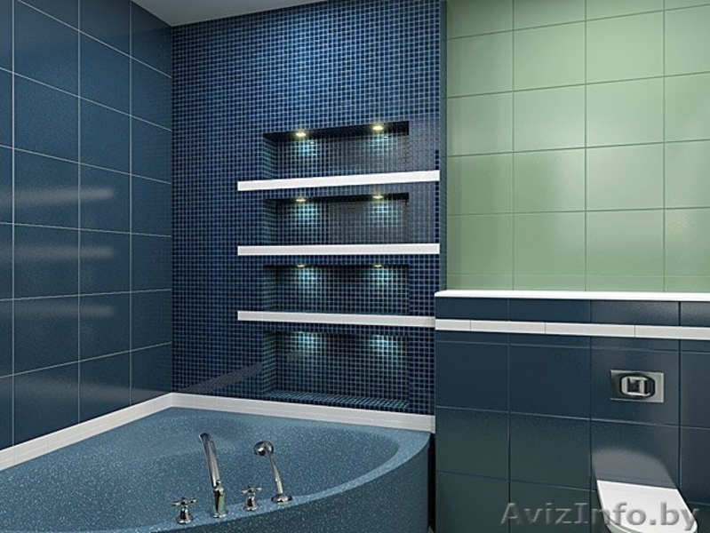 Облицовка плиткой любых размеров, мозайка, декоративный камень. Сроки. - Изображение #7, Объявление #1088561