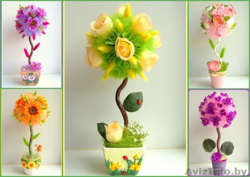 Курсы рукоделия Топиарий (дерево счастья) - Изображение #1, Объявление #1083242