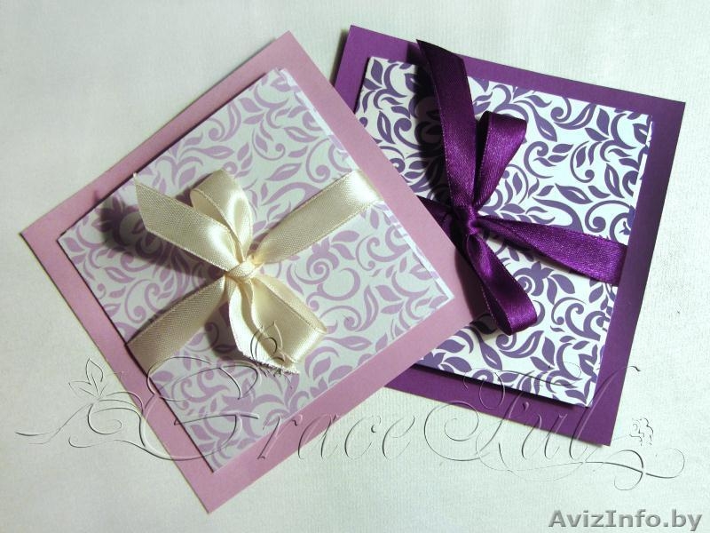 Свадебные пригласительные «Айва» пригласительные на Свадьбу ручной работы - Изображение #7, Объявление #1105823