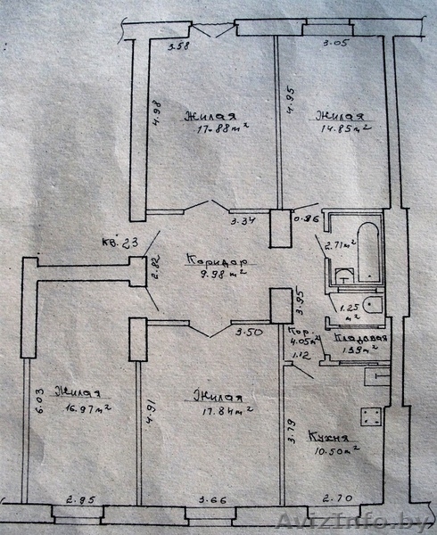 Просторная четырёхкомнатная"сталинка" в историческом центре Минска!   - Изображение #1, Объявление #1124813
