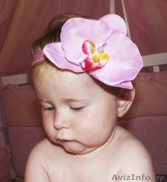 Орхидеи - крокодильчики и повязки для девочек - Изображение #3, Объявление #945448