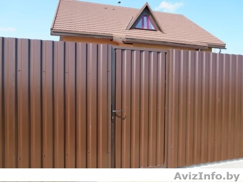 Забор из металлопрофиля и профнастила цена и фото в Минске - Изображение #3, Объявление #1128203