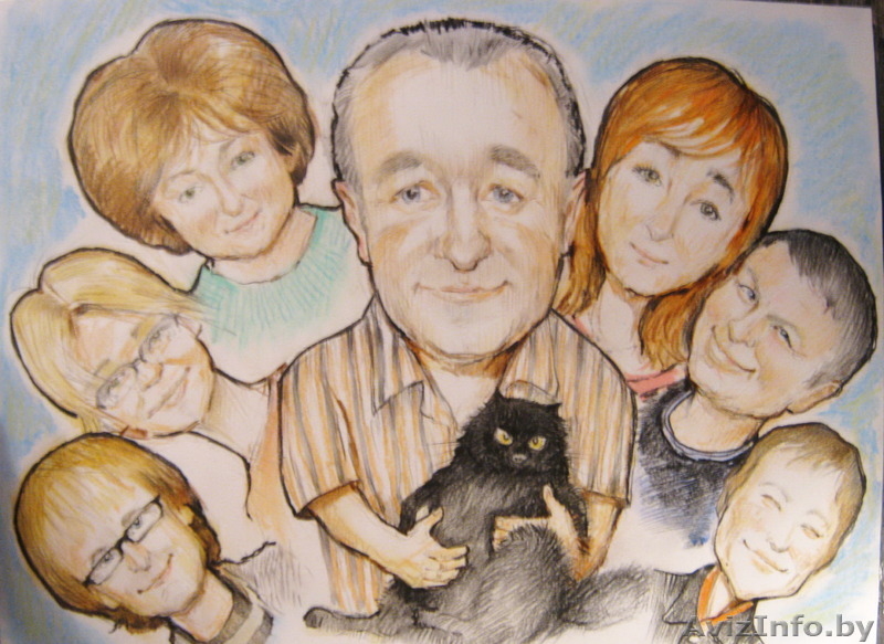  Шарж по фото, портрет по фотографии на заказ Минск - Изображение #6, Объявление #489343