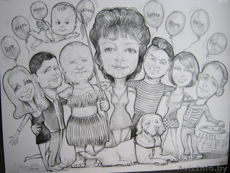  Шарж по фото, портрет по фотографии на заказ Минск - Изображение #8, Объявление #489343