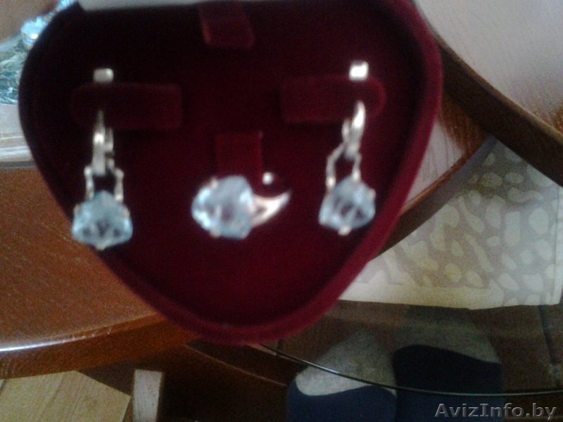 комплект серьги и кольцо с топазами из серебра - Изображение #3, Объявление #1188066