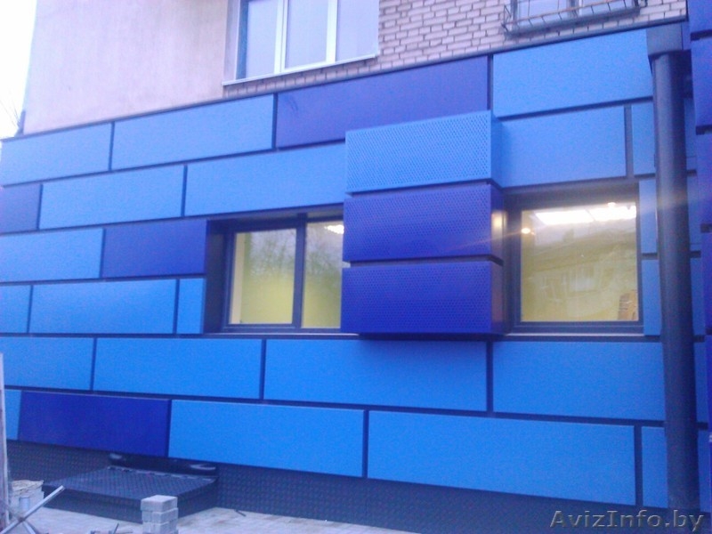 Монтаж фасадных витражей из алюминиевого профиля  - Изображение #1, Объявление #1201409