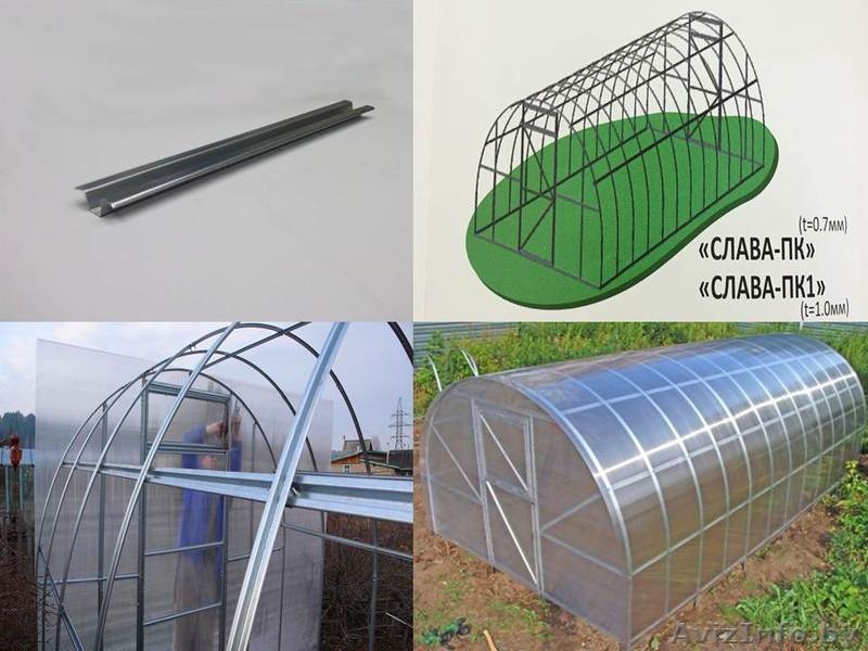 Теплица "Слава ПК" (каркас + поликарбонат) - Изображение #1, Объявление #1235891