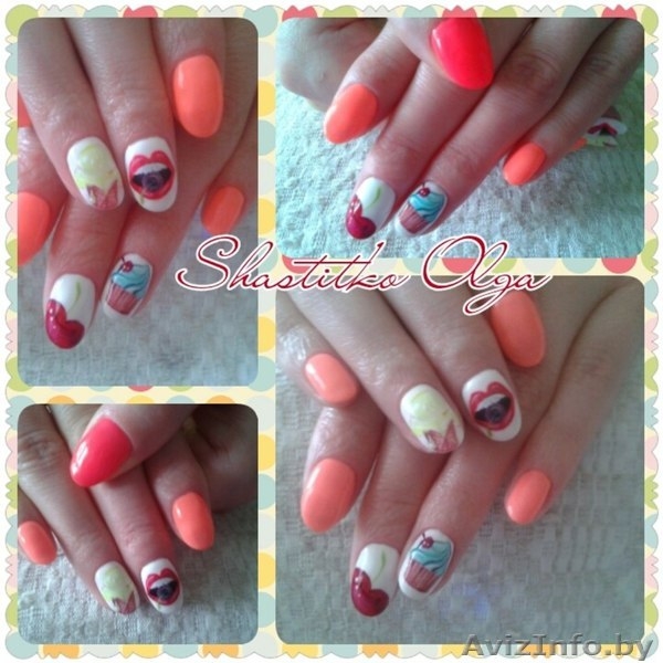 Наращивание ногтей, гель лак “Shellac”, дизайн гель лаками, маникюр - Изображение #7, Объявление #1259108