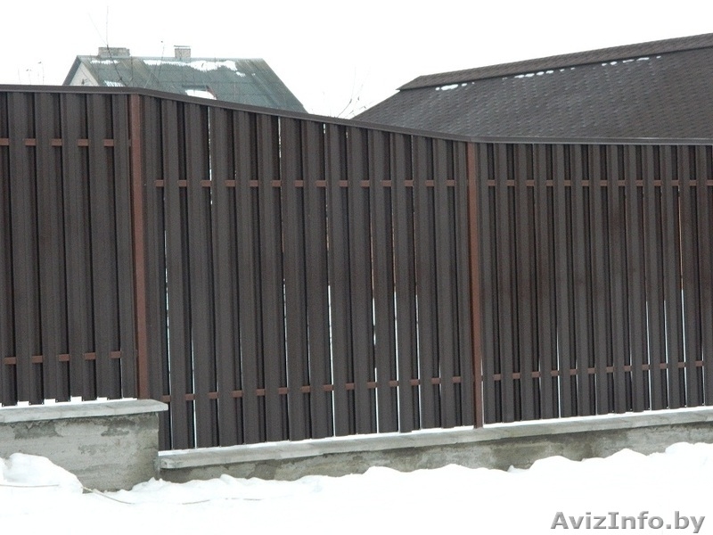 Забор из Металлоштакетника. Выезд, обмер, производство, установка - Изображение #2, Объявление #1277095