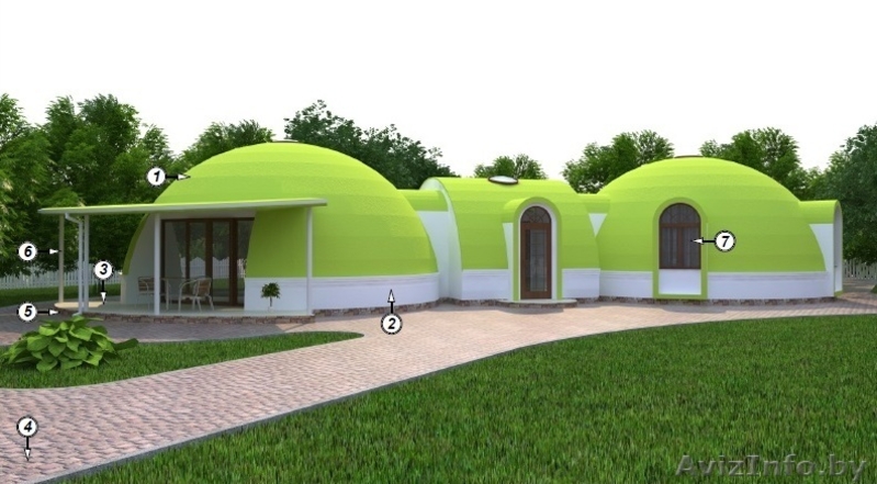 Купольные дома из полистиролбетона, технология, линия по производству  - Изображение #3, Объявление #1276687