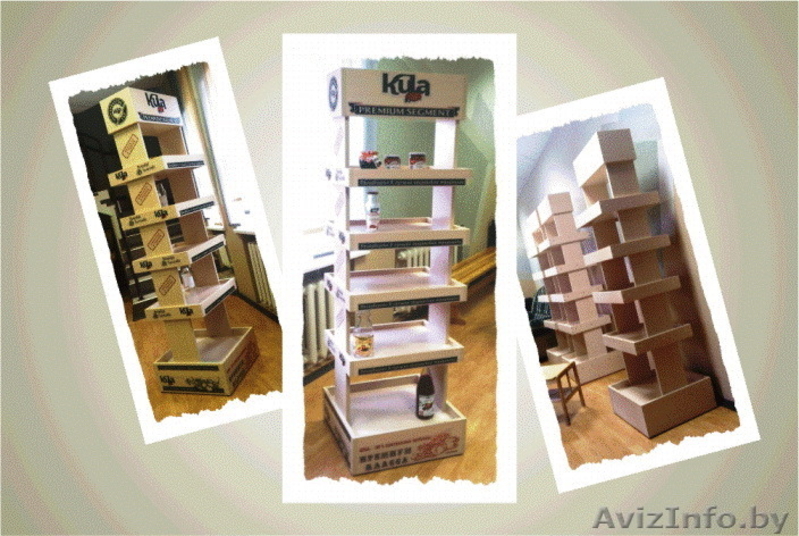 Рекламная (торговая) POS  стойка Модель PТ-15042-1 - Изображение #3, Объявление #1287465