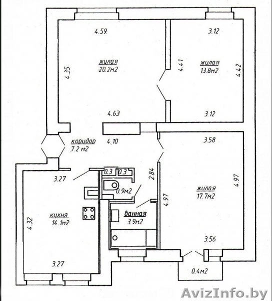 Продажа трехкомнатной квартиры по ул. Комсомольская, 26 - Изображение #7, Объявление #1306616