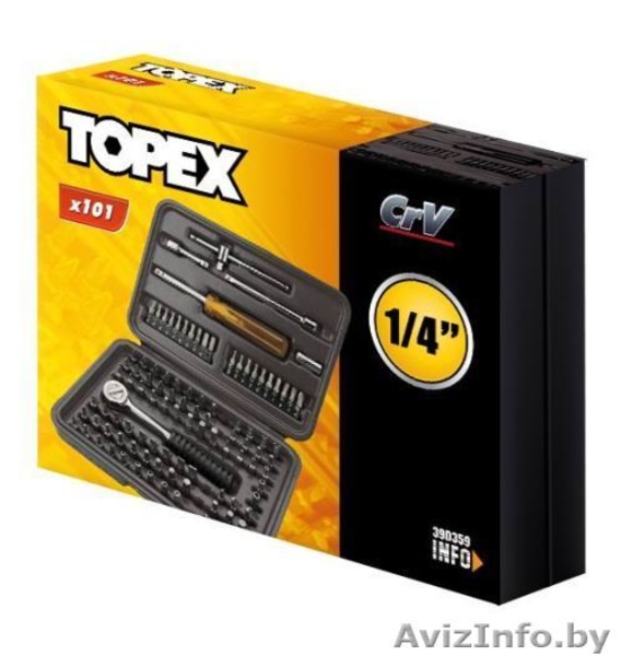 Набор принадлежностей 101 шт Topex 39D359 - Изображение #4, Объявление #1319447