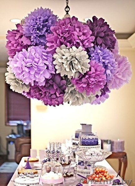 Помпоны из бумаги, разные размеры, оформление - Изображение #4, Объявление #1337879