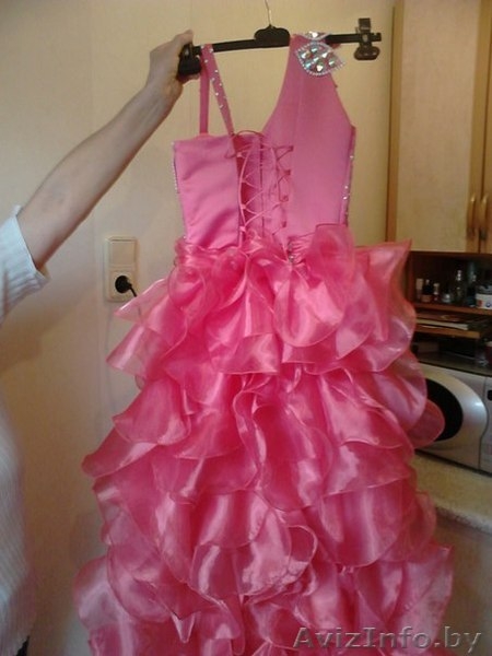 платье праздничное   эффектное кораловое блестящее - Изображение #2, Объявление #1350501