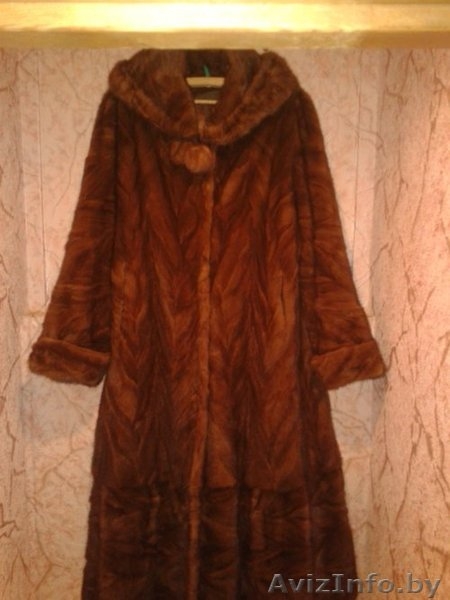 Продам шубу норковую длинную с капюшоном (может укладываться как воротник). Р-р  - Изображение #3, Объявление #1363162