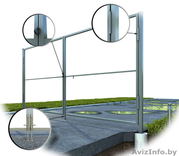 ЕВРО -забор. Ворота откатные. Ворота распашные. - Изображение #3, Объявление #1362430