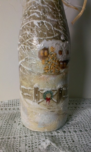 Декор бутылок к празднику.Подарки ручной работы.Оригинальные презенты. - Изображение #5, Объявление #1362860