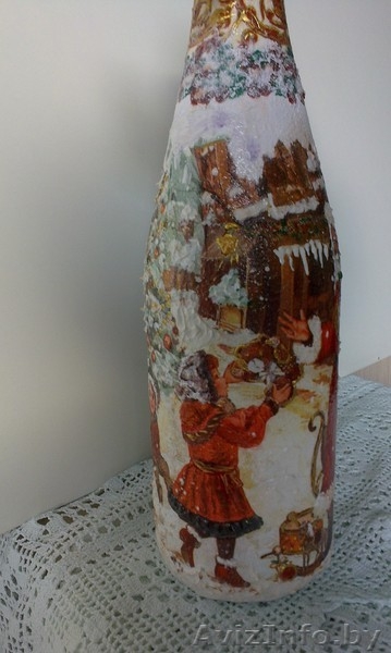 Декор бутылок к празднику.Подарки ручной работы.Оригинальные презенты. - Изображение #3, Объявление #1362860