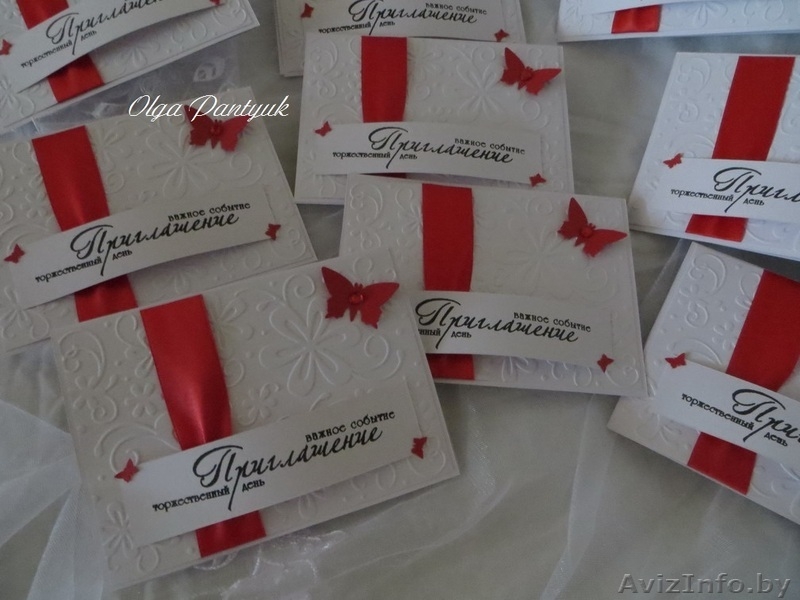 Свадебные пригласительные ручной работы - Изображение #5, Объявление #1355221