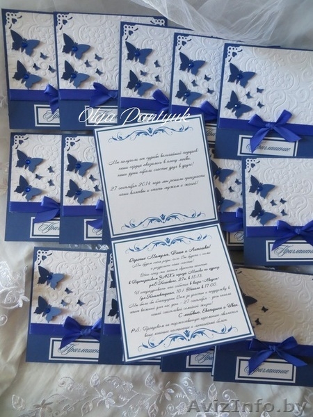 Свадебные пригласительные ручной работы - Изображение #3, Объявление #1355221