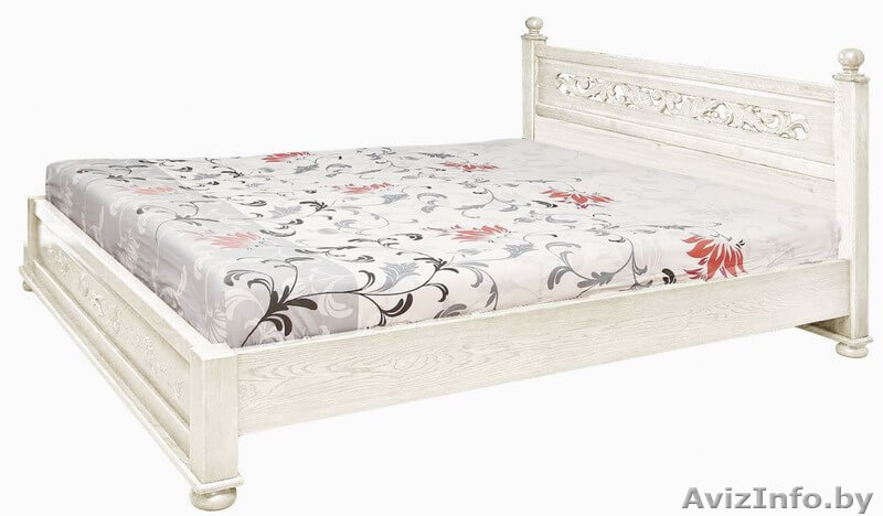 Кровать слоновая кость из массива дуба. С резьбой - Изображение #5, Объявление #1041238