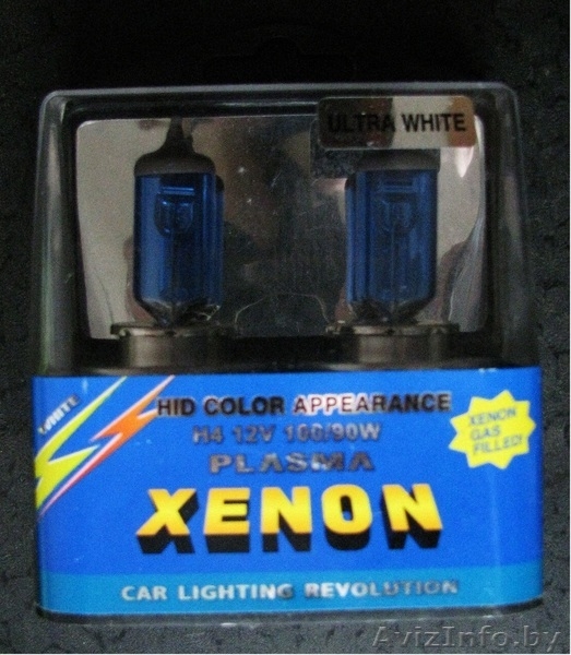 Автолампы H4 12V 100/90W PLASMA XENON ULTRA WHITE. Комплект 2шт. Новые - Изображение #2, Объявление #1386443