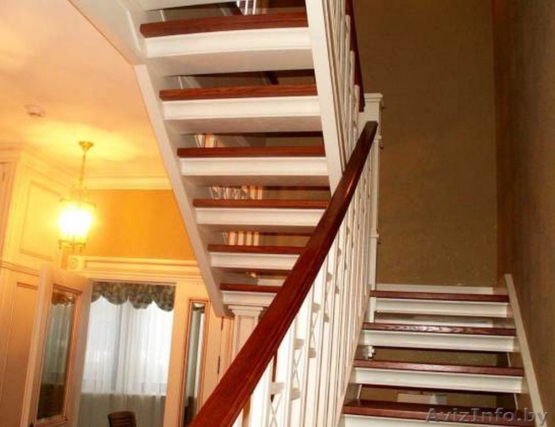 Комбинированная лестница из дерева на заказ в Минске - Изображение #2, Объявление #1410191