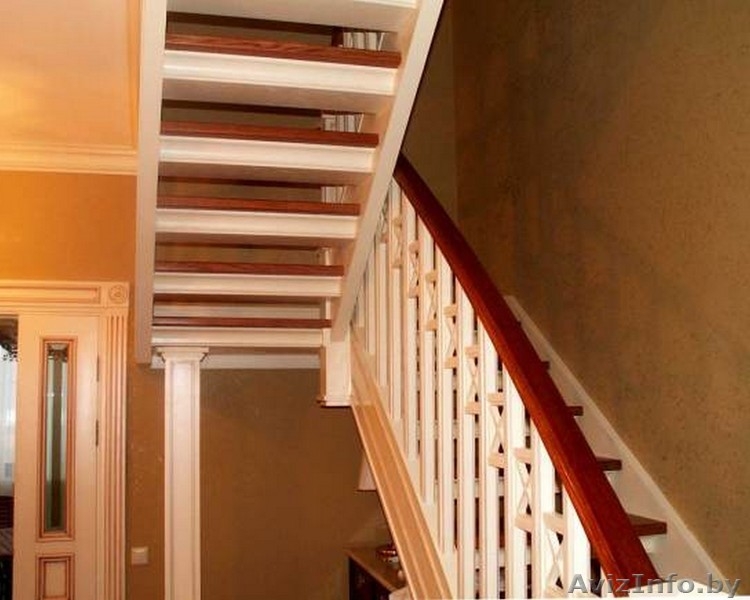 Комбинированная лестница из дерева на заказ в Минске - Изображение #3, Объявление #1410191
