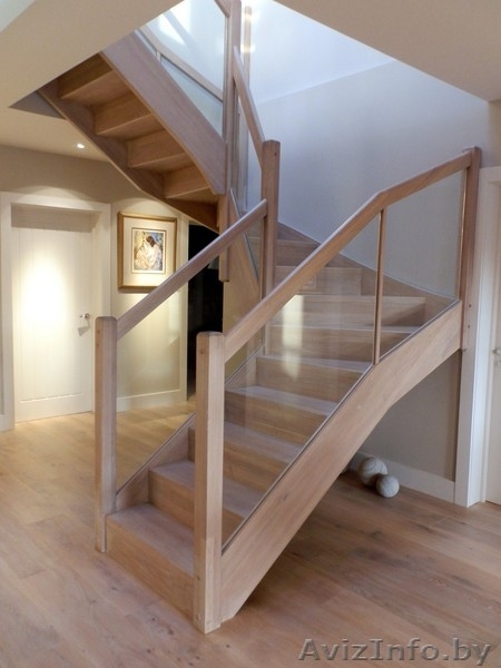 Лестница со стеклом из дерева - Изображение #6, Объявление #1416316