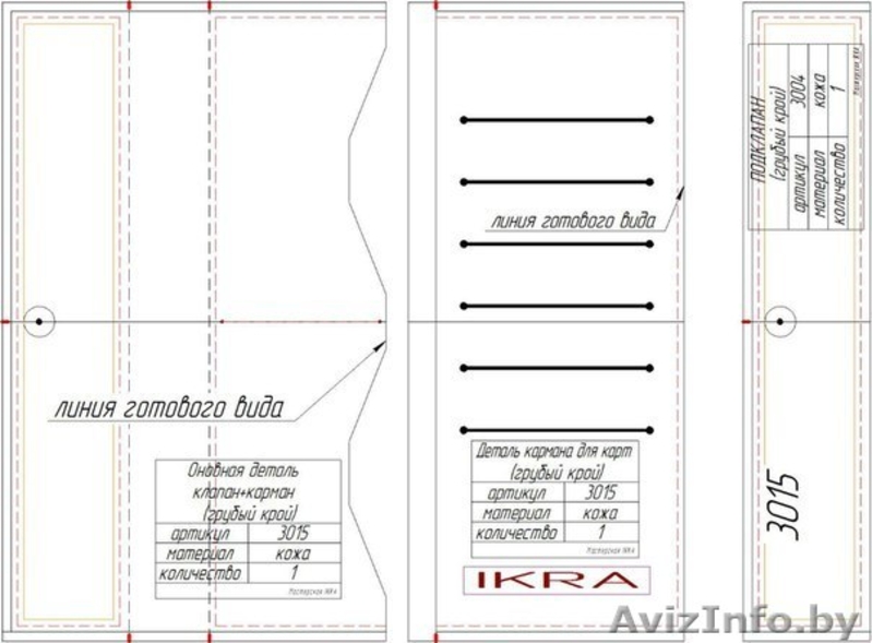 Выкройки сумок, обложек, кошельков! Выкройки бесплатно! - Изображение #3, Объявление #1402864