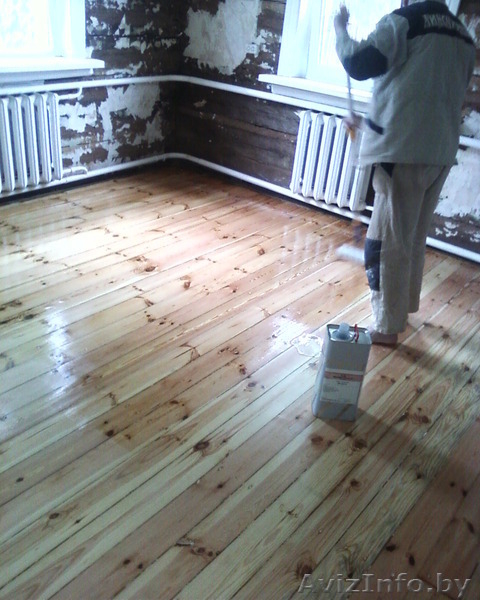 Ремонт старых хрущевских полов. Шлифовка паркета , дощатых полов. Снятие краски. - Изображение #6, Объявление #1440485