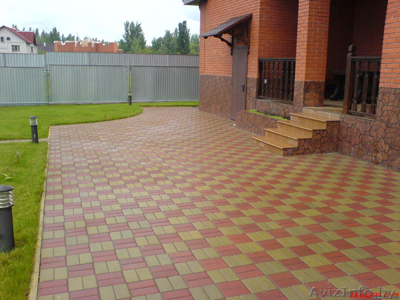 Укладка тротуарной плитки и установка бордюров  - Изображение #1, Объявление #1404399