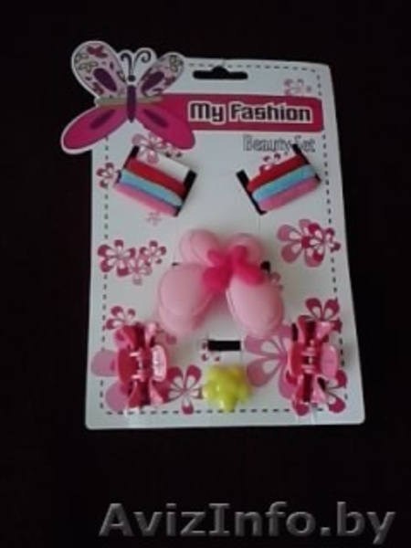 Наборы (резинки и заколки) и заколки для девочек - Изображение #1, Объявление #1452493