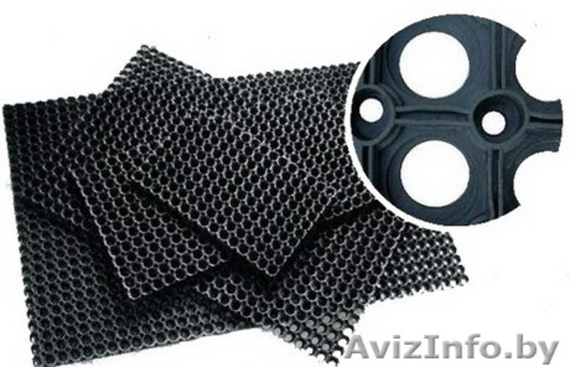 Коврик резиновый ячеистый грязезащитный « Домино» высотой 16/22 mm - Изображение #2, Объявление #1466591