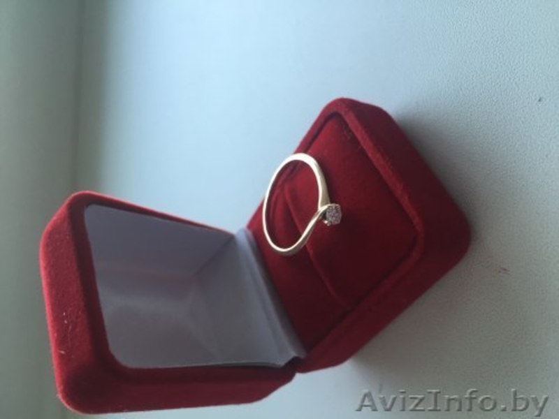 Продам золотое кольцо с бриллиантом р-р 17,5 - Изображение #1, Объявление #1479759