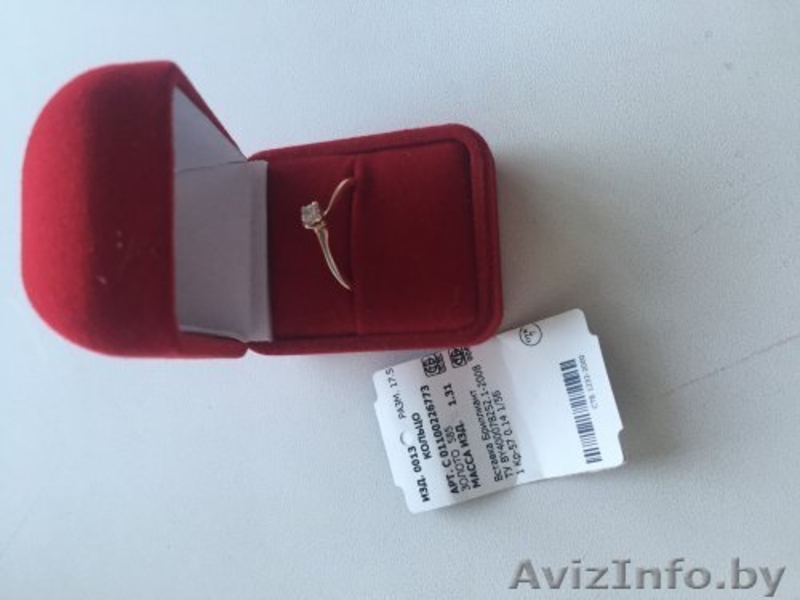 Продам золотое кольцо с бриллиантом р-р 17,5 - Изображение #2, Объявление #1479759