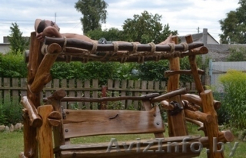 Дубовые качели для сада (с гамаком) - Изображение #5, Объявление #1484094